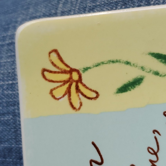 Carson Home Accents The Lord's Prayer Square Plate Porcelain 5" X 5" SUPER CUTE - Picture 4 of 7